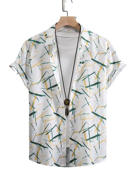

men random graphic print shirt without tee g6yv#, White;black