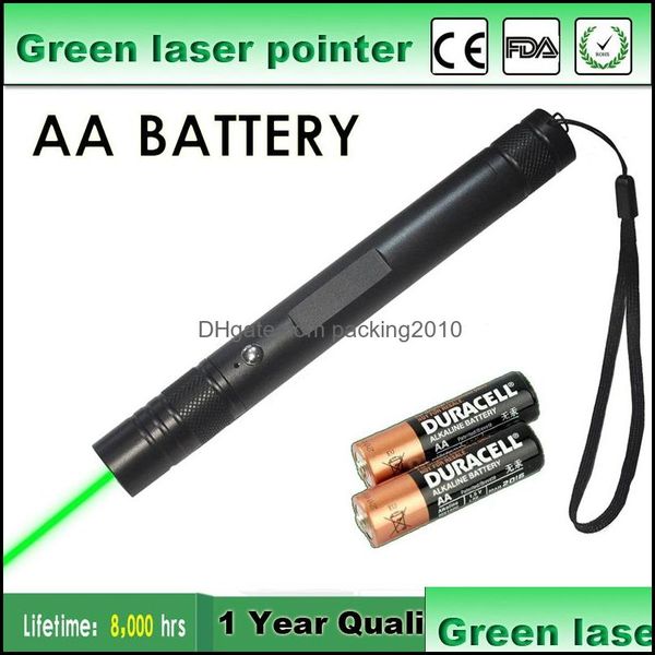 Puntatore laser Forniture scolastiche per ufficio Attività commerciale Batteria AA di alta qualità Portatile Astronomia Potenza 5 Mw Penna tattica verde Lazer Vis