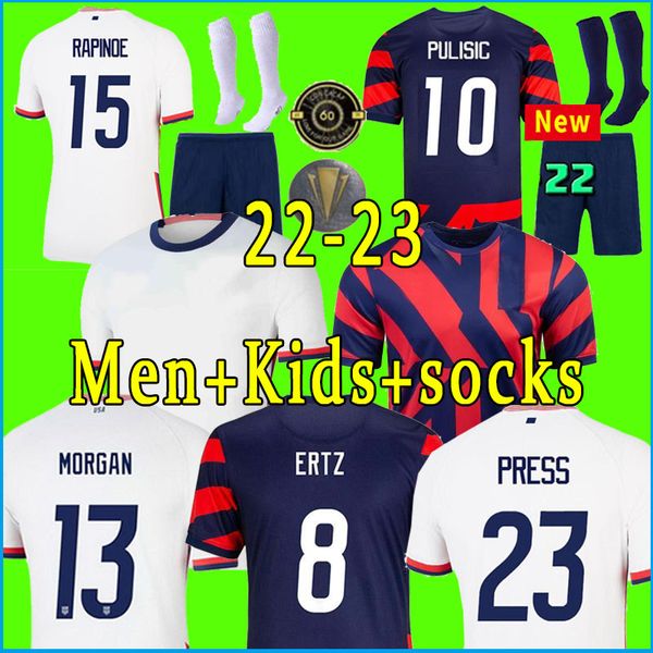 

2021 2022 pulisic mckennie soccer jersey aaronson press sargent morgan lloyd america football jerseys shirt camisetas woman men kids kit mus, Black;yellow