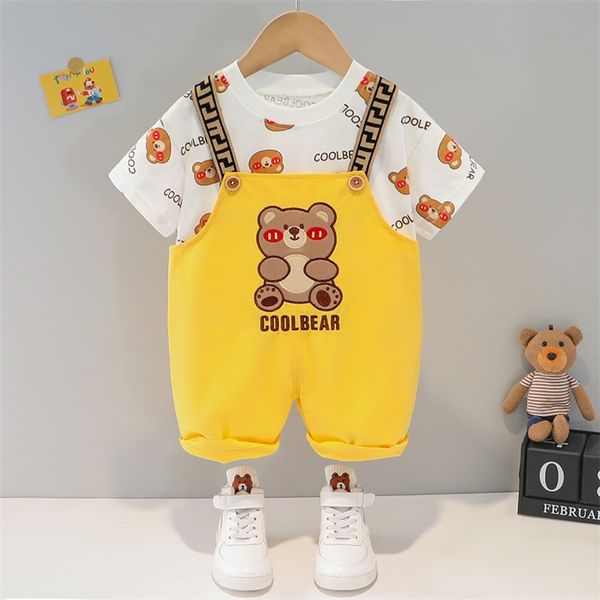 Manji Boys Clothes Sets Summer Fashion Cotton Material Suits Baby Crianças Romance Crianças Roupas infantil 1 2 3 anos 4 5 220507