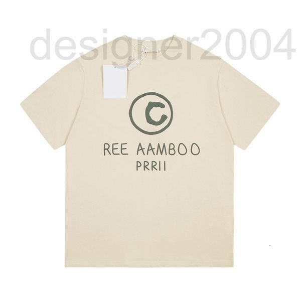 

men's casual shirts designer correct version verified summer new chest graffiti letters three-dimensional foaming technology couple sho, White;black