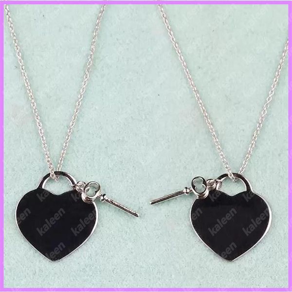 

pendant necklace women designer necklace luxurys designers jewelry heart key gold silver love mens lady gift d221121f2927