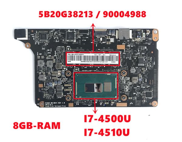 5B20G38213 90004988 Mainboard für Lenovo Yoga 2 Pro Laptop Motherboard VIUU3 NM-A074 mit i7-4500U I7-4510U 8G-RAM 100% getestet
