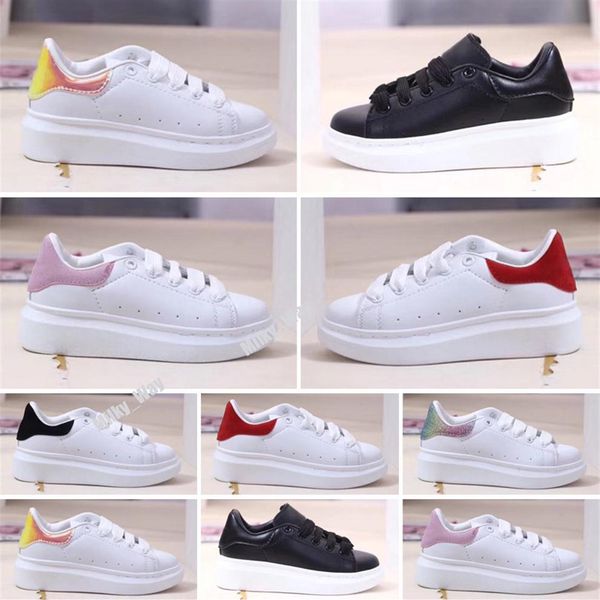 

2021 designer kids shoes for boys girls sneaker ander thick bottom white black red boby toddler casual sneakers size 24-35227q