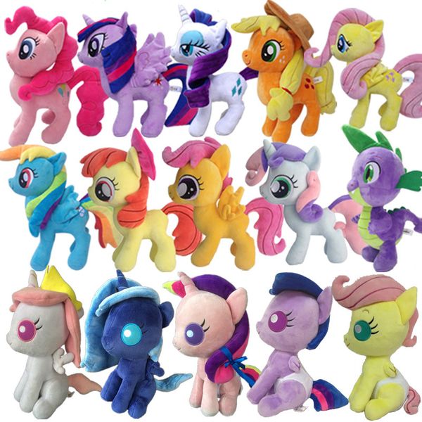 7 Farben 30 cm Pony Pony Twilight Spike Drache Plüschtier Puppe Anime Film und Fernsehen Peripherie Kinderpuppen Geschenk Großhandel