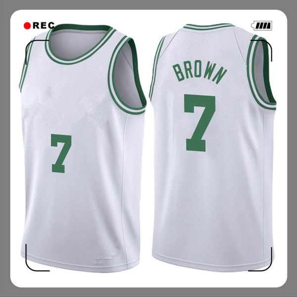 Jayson 0 Tatum Jersey Larry 33 Bird Marcus 36 Smart Jaylen 7 Brown Gordon 20 Hayward Basketball Maglie da basket Logos cucite 00