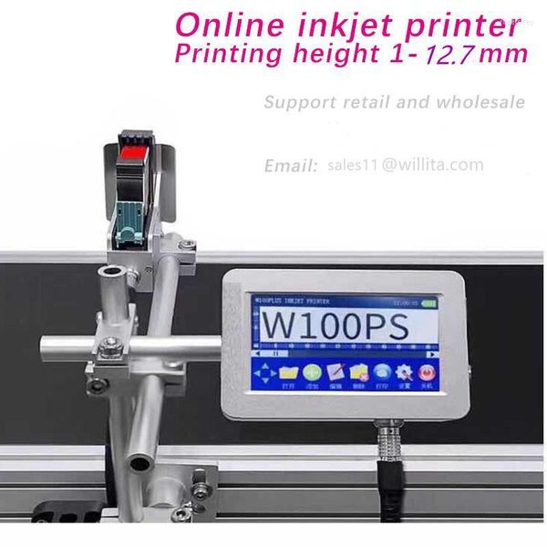 Drucker 12,7 mm QR-Bar-Chargencode Variables Datum Nummer Logo Ablaufetikett Handstrahl-Handheld Online-Thermo-Tintenstrahldrucker#R5Drucker Roge22