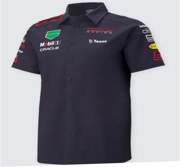

2022 summer f1 racing lapel polo shirt new shirt, the same custom