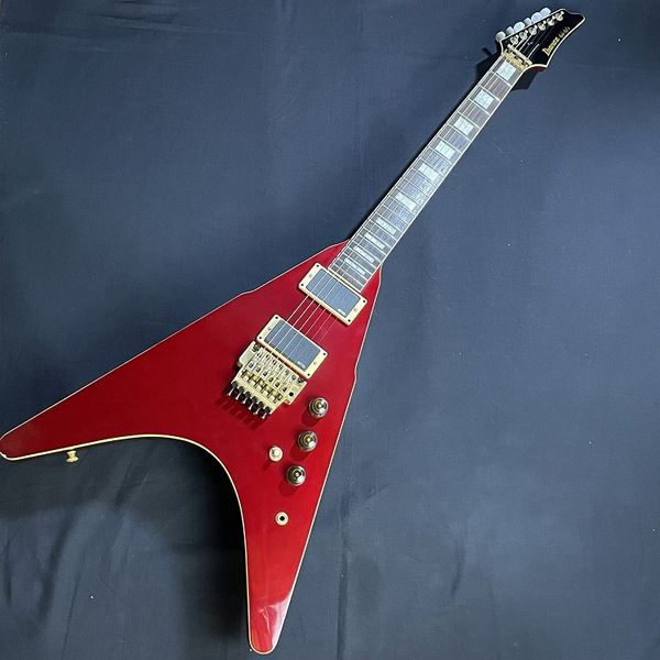 

electric guitar rocket roll red solid 22f rosewood