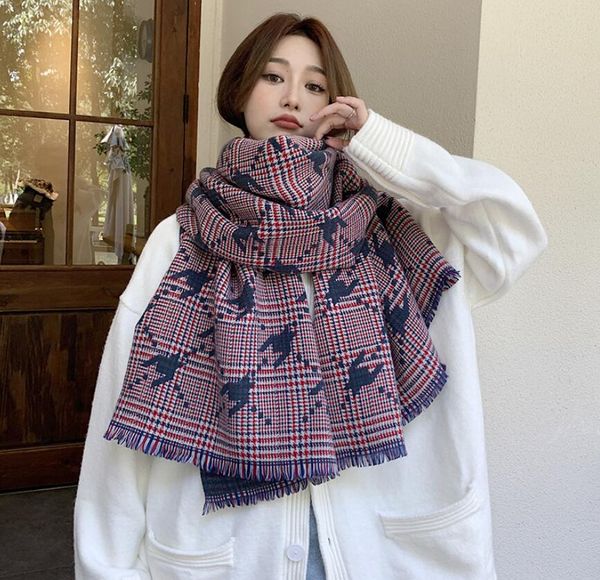 

mens designer scarf womens luxury scarves cashmere presbyopia tassel autumn and winter warm outdoor fashion scarfs quality, Blue;gray