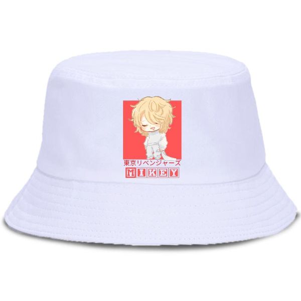 Berretti Cappelli a secchiello per uomo Kawaii Tokyo Revengers Mikey Anime Manga Casual Protezione solare Donna Pieghevole Moda Estate Berretto unisex