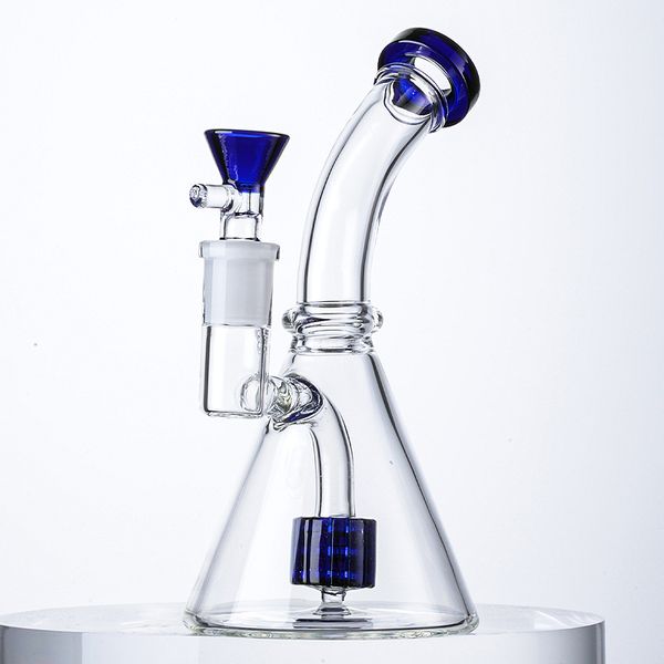 Pembe Bong Showerhead PERC Başlık Cam Bongs Nargile Dab Petrol Kuleleri Beher Sigara Bükülmüş Tüp Boru 5mm Kalın Su Boruları Balmun Mini Teçhizat 14mm Kuvars Banger Tırnak