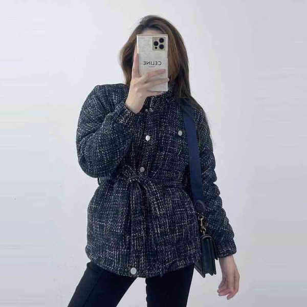 

women's jackets fadan m family autumn and winter french fashion corset quilted small fragrant wind tweed blended short coat for women, Black;brown