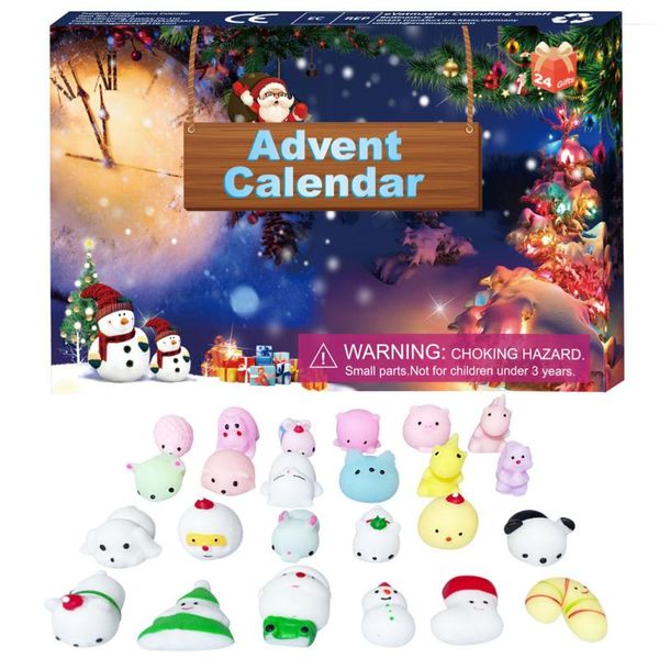 Decorações de Natal Toys de Calendário do Advento Conjunto de Animais Criativos 24 Digits Day Countdown Presente para ChildrenChristmas DecorationsChristmas