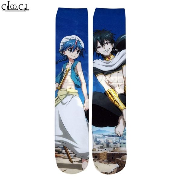 Est Anime Sword Art Online 3D-gedruckte Mode Herren Allmatch Harajuku Verkauf gerade Socken 220617