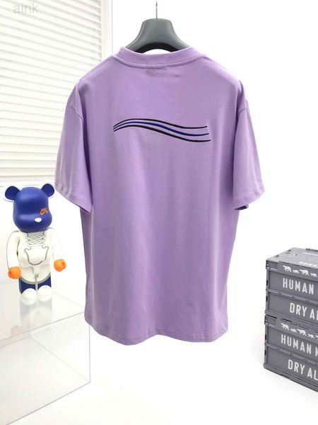 

spring and summer new2023 high grade cotton printing short sleeve round neck panel t-shirt colors black white size l/xl/2xl, Black;brown