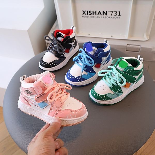 

children' martin boots children' shoes 1-3 years old boys sports girls manufacturers spot wholesale, Black;grey