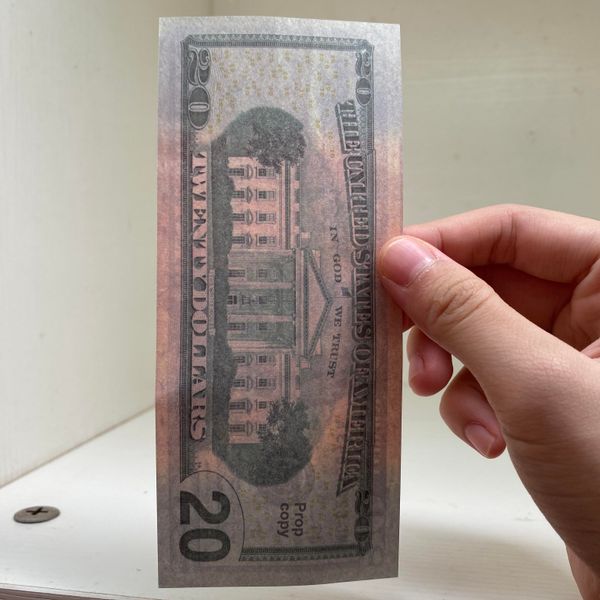 

fake wholesale quality money counting home 20 dollor kids video for movie film prop 023 decoration nnxor