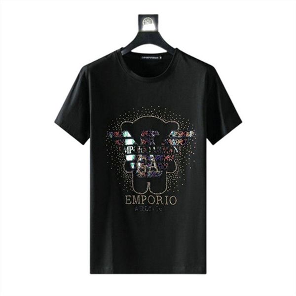 

2022 mens designer tee t-shirt brand small horse crocodile embroidery clothing men fabric letter polo collar casual t-shirt shirt asian siz, White;black