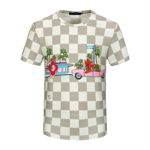 

2323 designer mens t shirts soft cotton short sleeves t-shirts embroidery anti wrinkle fashion casual men's clothing apparel tees #68, White;black