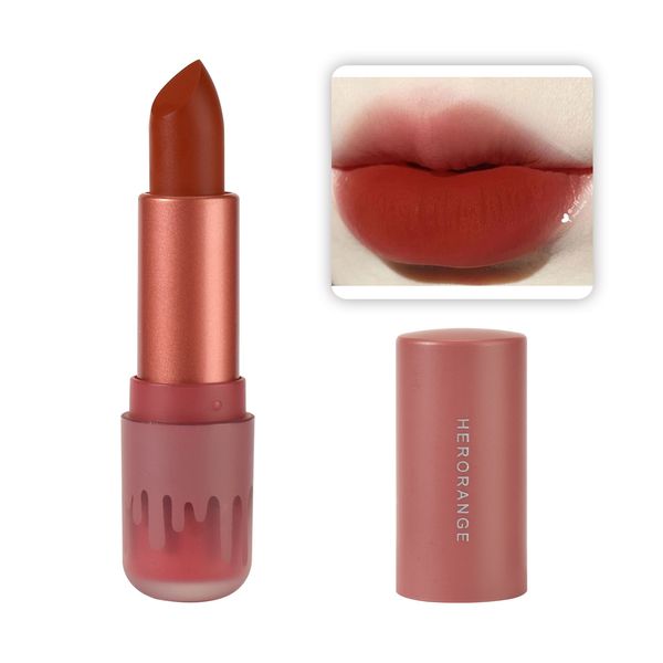

small flower tube lipstick matte temperament lipstick #05 citrus ginger tea 1pc
