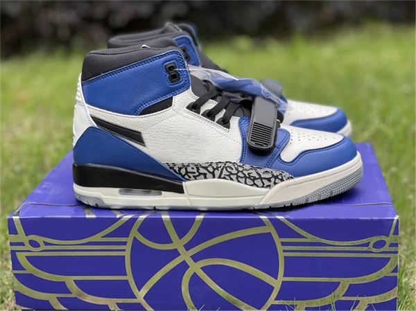 

just don x legacy 312 storm blue shoes sail black white cement men women outdoor sports sneakers with original box 36-46