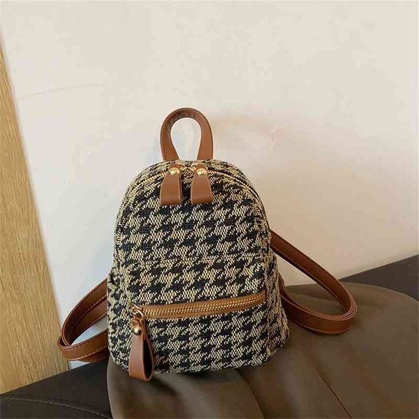

purse foreign style small bag 2022 new lattice backpack autumn mini backpack multifunctional backpack outletkgva