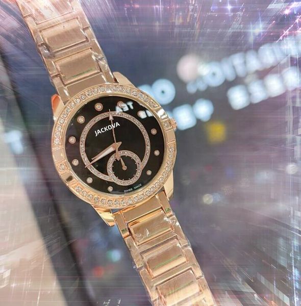 In magazzino orologio da donna al quarzo moda orologi 40mm studentessa femminile di lusso Popolare in acciaio inossidabile completo di diamanti Gif natalizie Orologi da polso reloj de lujo