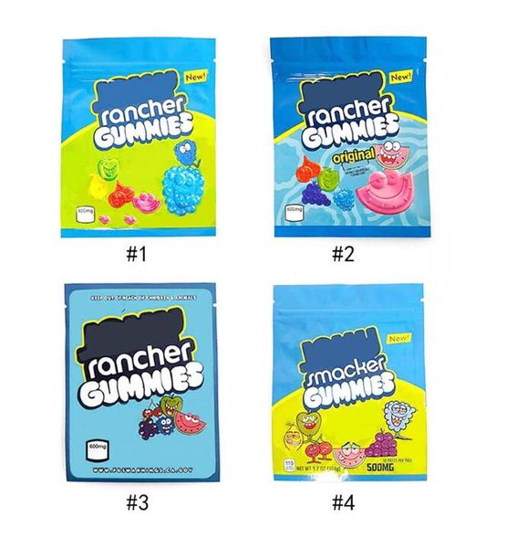

pouch mylar packaging edible bag so ur package zipper smell proof food packing bags with tear notch green 500mg blue 600mg plastic pack chil