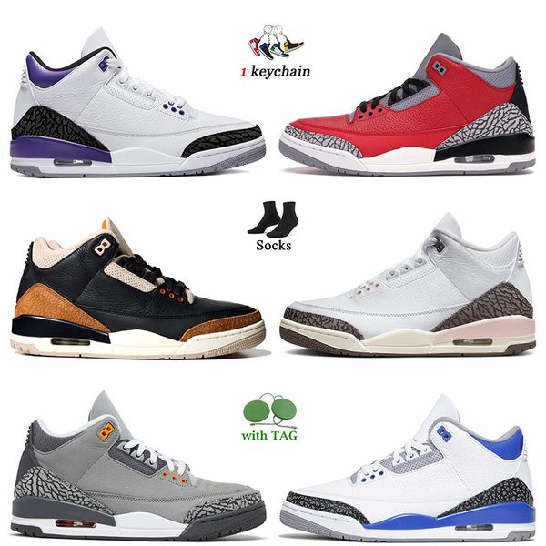 

big size us 13 mens basketball shoes fashion 2022 women mens jumpman 3 neapolitan dark mocha 3s designer sneakers desert cement muslin unc r