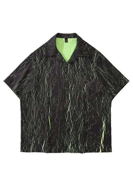 

men allover print shirt u6ct#, White;black