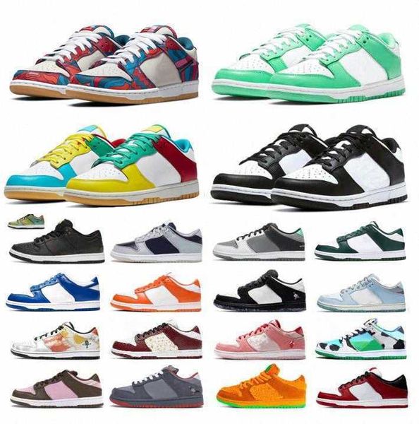 

2022 designer men women casual shoes white black unc coast dunks university blue championship red sneaker chunky dunky laser orange trainer
