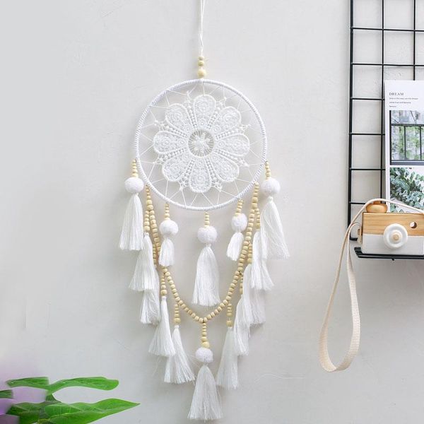 Dekorative Objekte Figuren Nordic Dream Catcher Home Decor Feder Wandbehang Ornament für Frauen Böhmen Hochzeit Haus Dekoration Acce