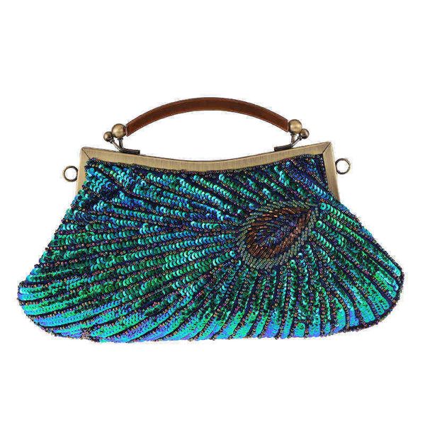

nxy evening bag women retro beaded embroidered bag female dress portable dinner handbag classic cheongsam bride clutch bridesmaid bags 0530