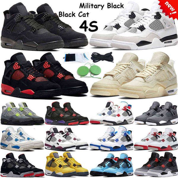 

4s military black basketball shoes men women sail 4 infrared university blue cat fire red royalty neon dark mocha pine green outdoor