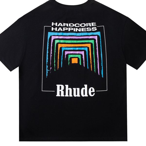 

summer mens t-shirts womens rhude designers for men letter polos embroidery tshirts clothing short sleeved tshirt large tees tcfl, White;black