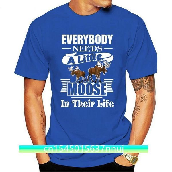 Футболка Moose A Little Moose In Life Рубашки с коротким рукавом Мужская летняя футболка Прекрасная футболка Одежда 220702