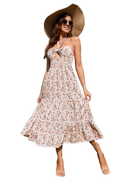 

paisley print ruched bust cut out dress o6gi#, Black;gray