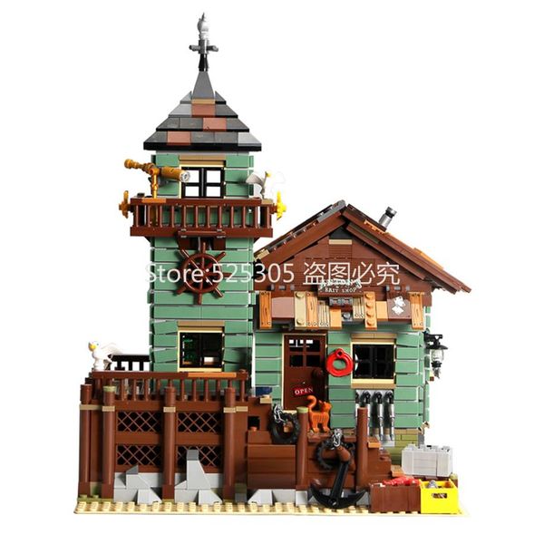 

lepin block 16050 ideas movie series the old fishing store beach resort house building blocks 2049pcs bricks toys gift for childre217n