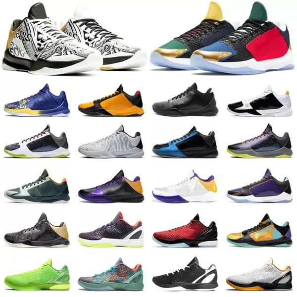 

mamba 5 protro bruce lee grinch mambacita basketball shoes men think pink lakers prelude what if tucker big stage chaos rings eybl metallic