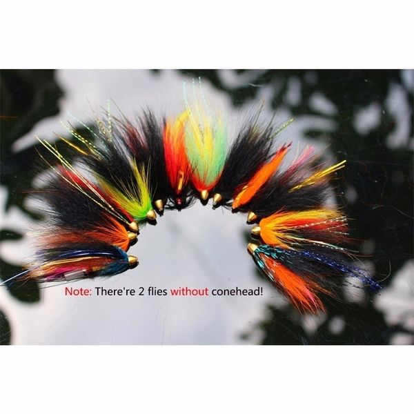 

tigofly 12 pcslot assorted tube fly set for salmon trout steelhead fly fishing flies lures set 201102