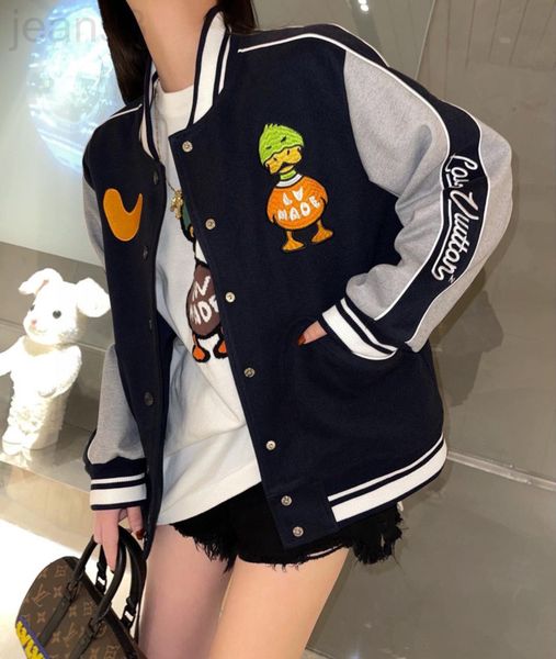 

women's jackets designer american baseball jacket spring 2022 new exquisite embroidery college style black casual mqlg, Black;brown