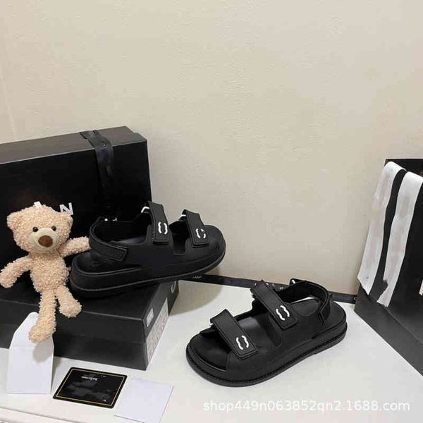 

sandals sticky shoes flat sandals spring and summer candy color soft bottom beach home women's, Black