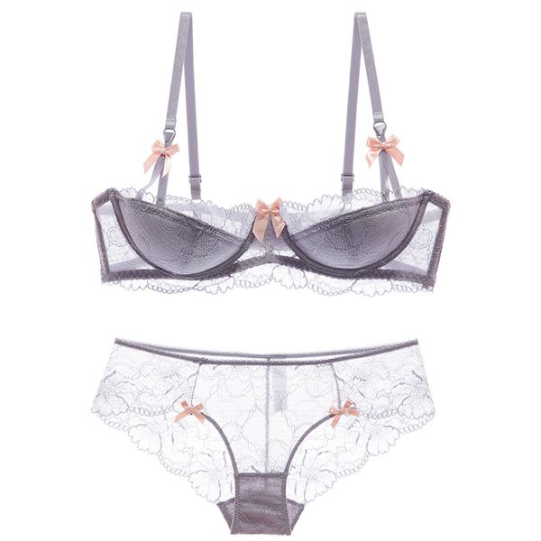 

large cotton set thin with bra lace shaonvmeiwu cushion inserts gathers a lingerie, Red;black