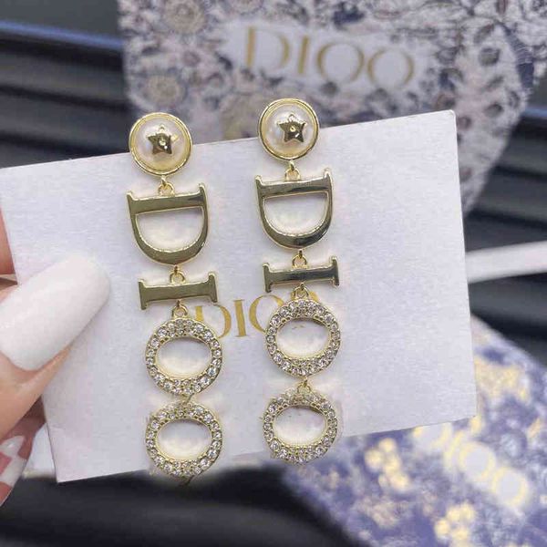 

outlet new gold letter earrings with diamond r4s2, Golden