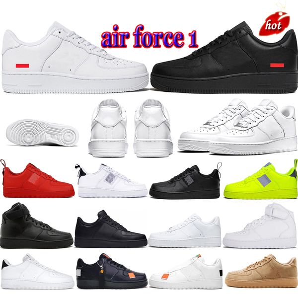 

og shoe sneakers men women casual shoes afashion 1s af1 triple white utility black mens womens trainers sports outdoor