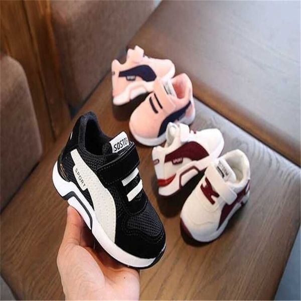 

kids flats fashion boys girls shoes causal sneakers children breathable running shoes toddler sports shoes for boys 220805, Black;red