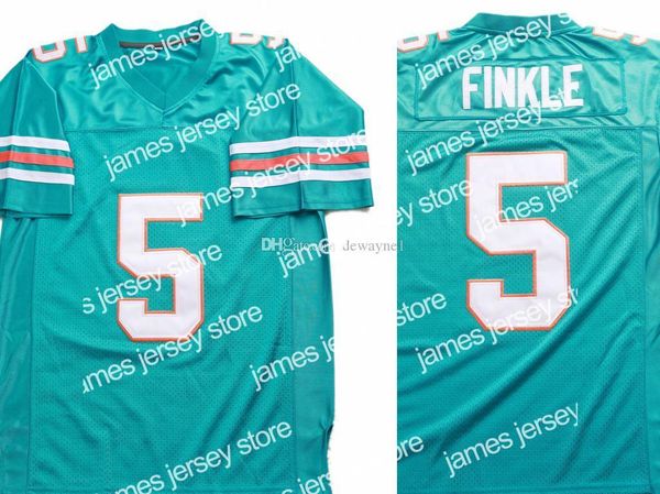 

new wholesale ray finkle ace ventura pet detective movie men's football jersey film all stitched teal color, Black;red