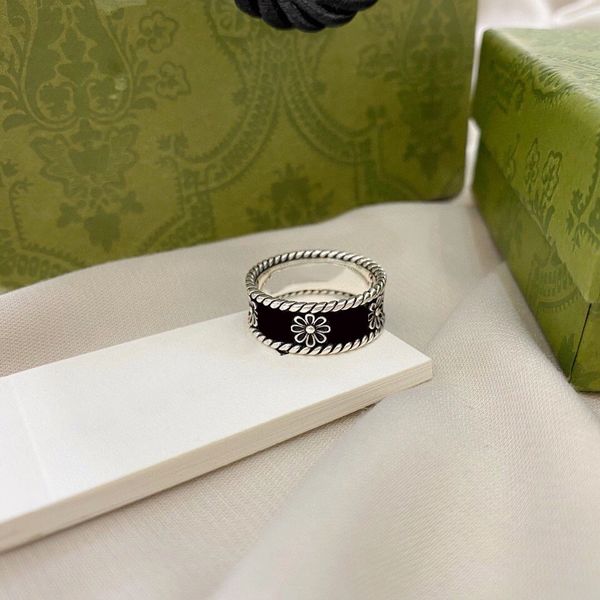

2022 luxury designer ring brand rings for women and men silver letters classic vintage band ring party anniversary gifts 6-10size