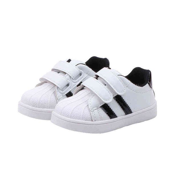 CNFSNJ 2021 Toddler Bebek Kız Sneaker Çocuklar Moda Pembe Spor Eğitmeni Çocuk Boy Marka Pu Deri Ayakkabı Boyutu 21-30 G220527